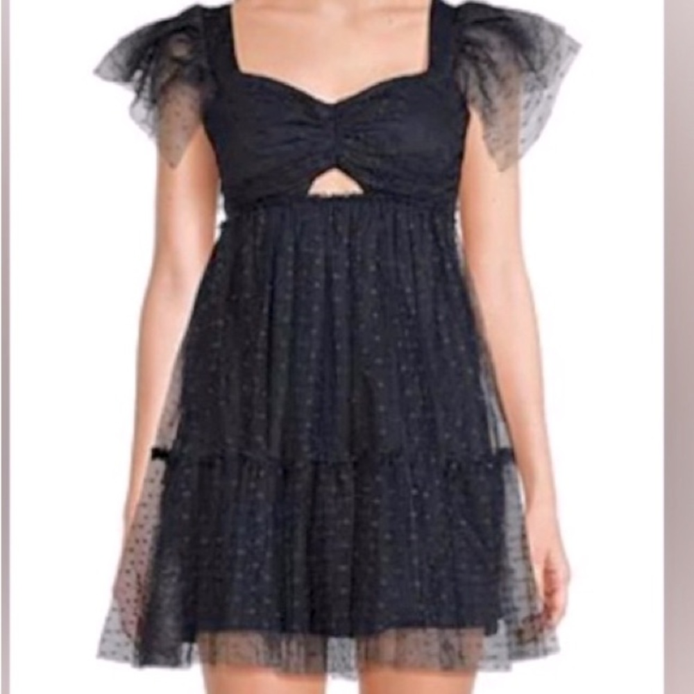 NWT City Vibe
Dress size 9
Short Flutter Sleeve 
Tiered Dress